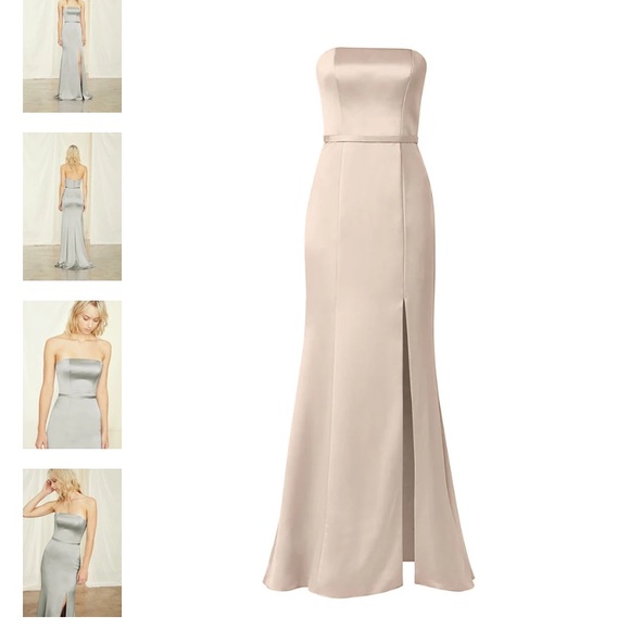 Champagne Bridesmaids or black tie wedding guest dress - Picture 1 of 11